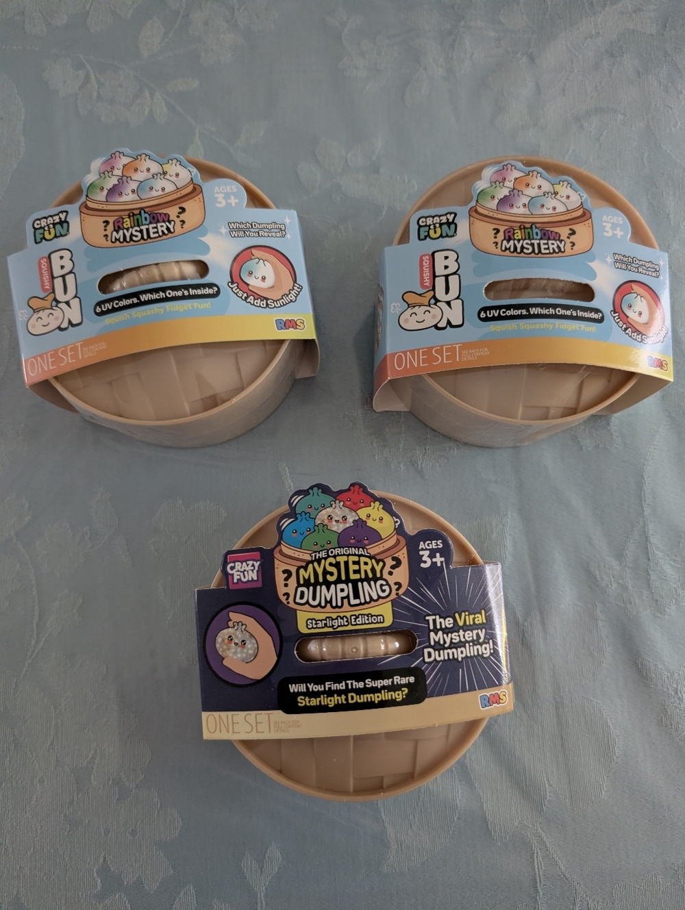 Crazy Fun Rainbow Mystery Squishy Bun UV Colors